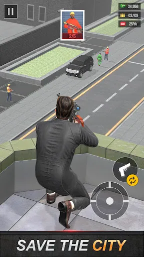 Gameplay screenshot 2 from Agent Shooter - Shooting Game - Action game